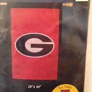 GEORGIA BULLDOG HOUSE FLAG